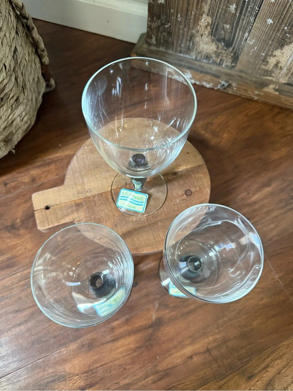 Set of 3 Noritake Colorwave Graphite Water Goblet